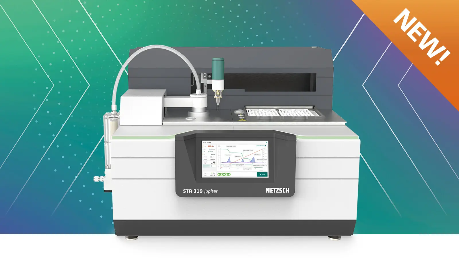 NETZSCH STA 319 Jupiter thermal analyzer for reliable TGA and DSC analysis up to 1100°C with fast heating and automation.