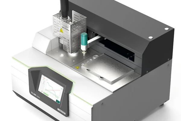 High-precision lab equipment with a touchscreen interface, designed for materials testing and analysis.