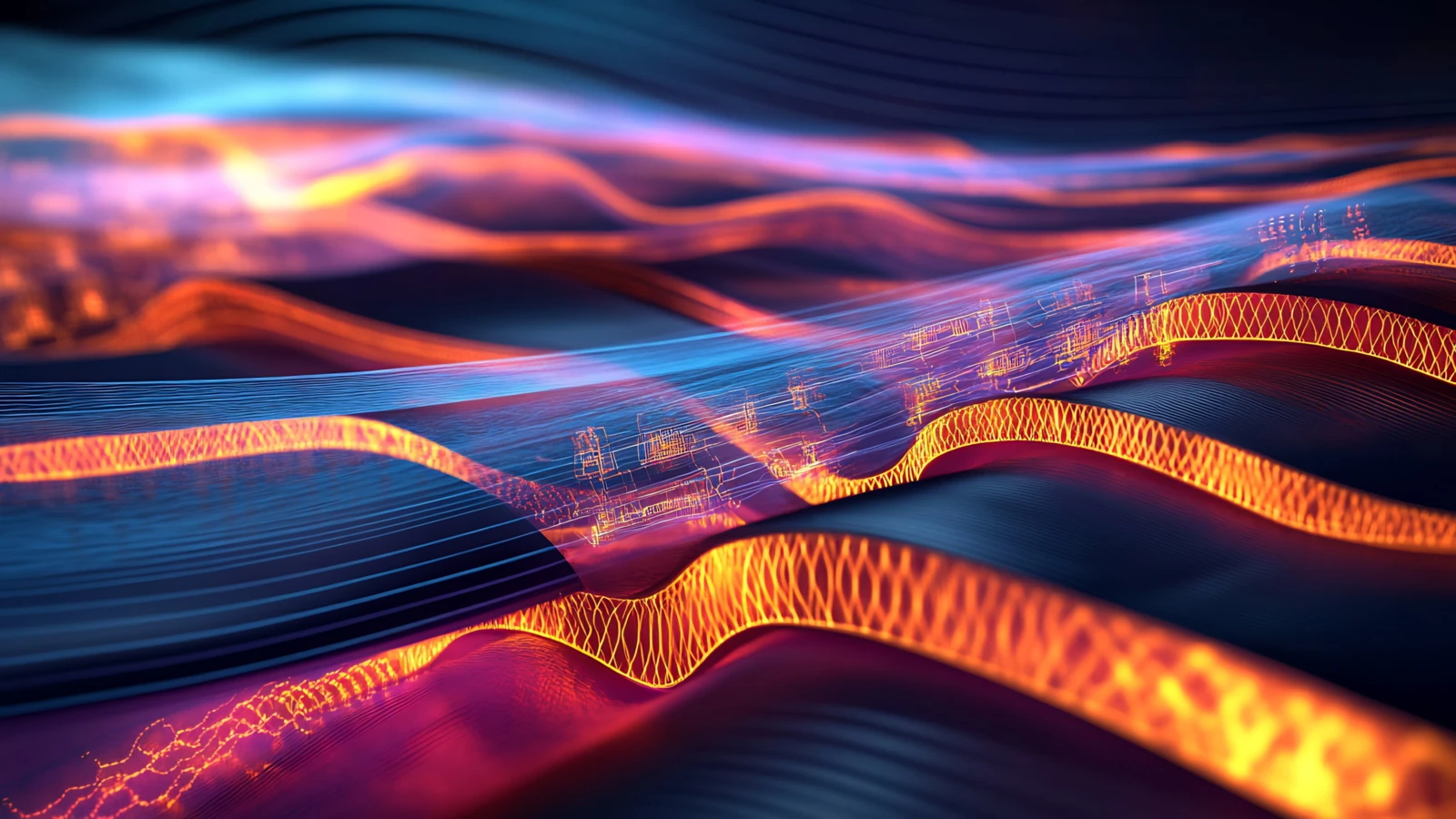 Visualization of heat transfer in thermoelectric materials, highlighting a structured ceramic composite to improve performance.