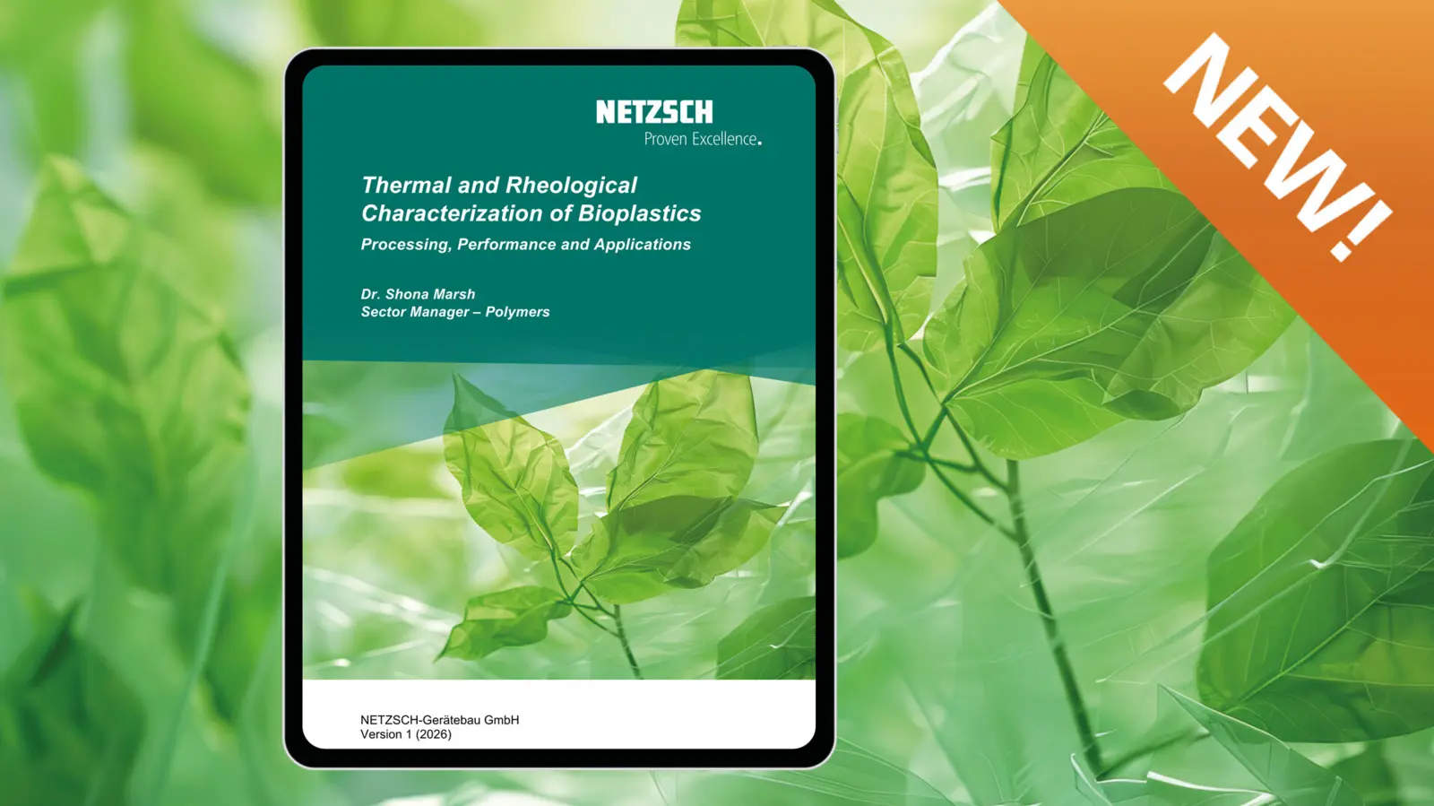 Discover how thermal analysis and rheology help understand, optimize, and process bioplastics. Download our free ebook on sustainable polymer materials and real-world applications.
